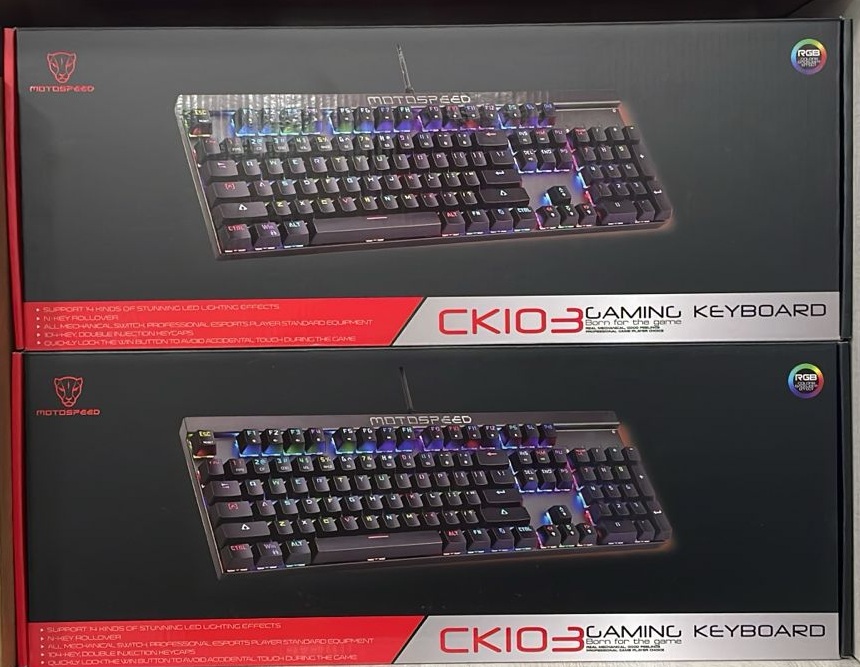 MOTOSPEED CK103 RGB Mechanical Gaming Keyboard