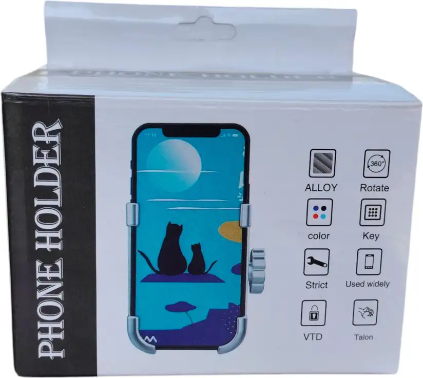 360° Rotatable Metal Mobile Holder Car/Bike