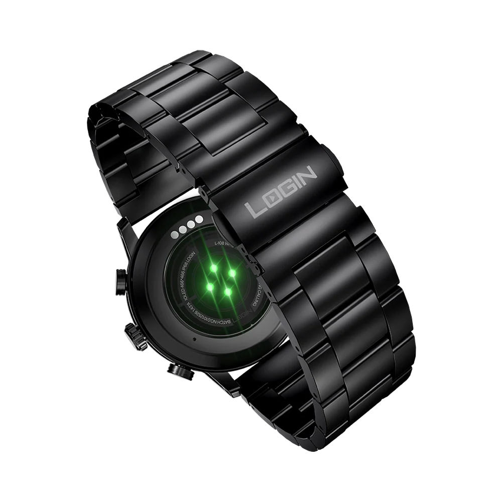 L-108 Royal Smart Watch (Black Chain) view 3