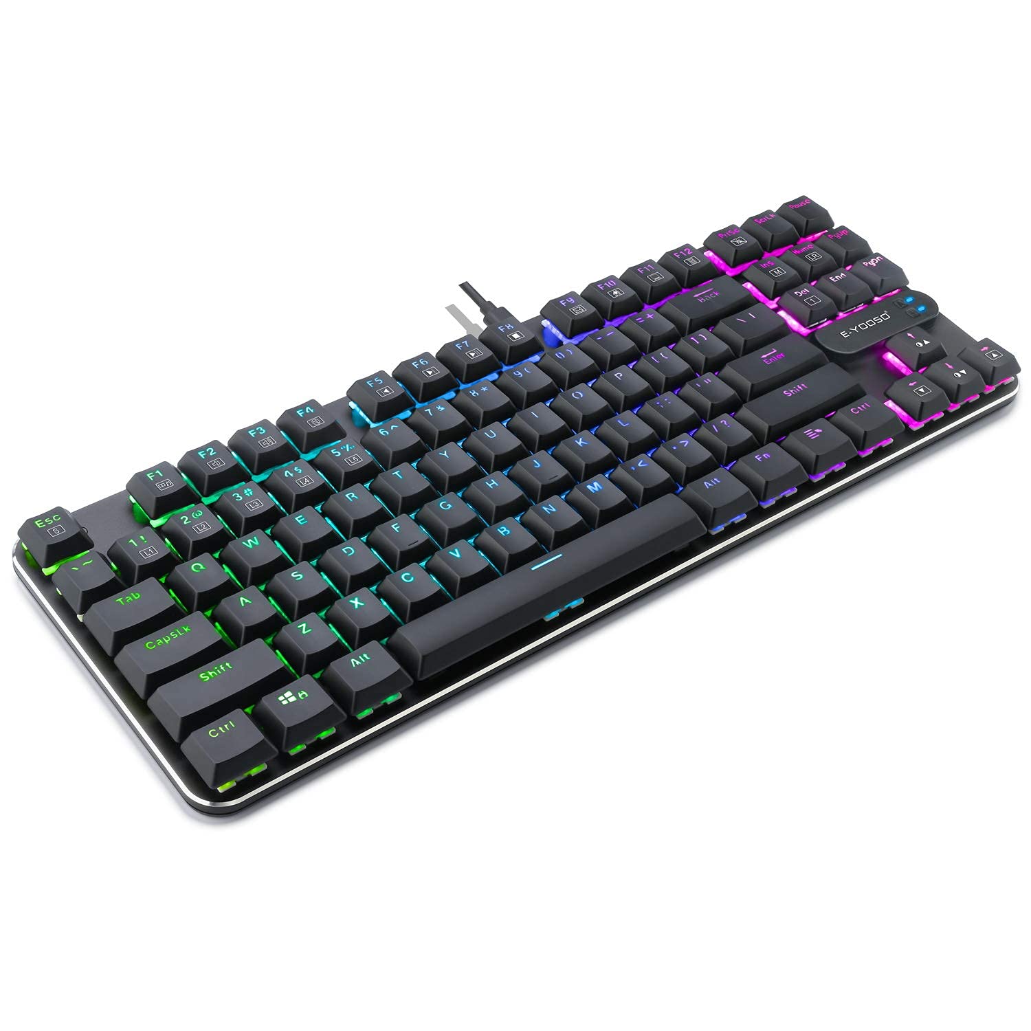 E-Yooso Z66 Mechanical Gaming Keyboard RGB 87 Keys view 3